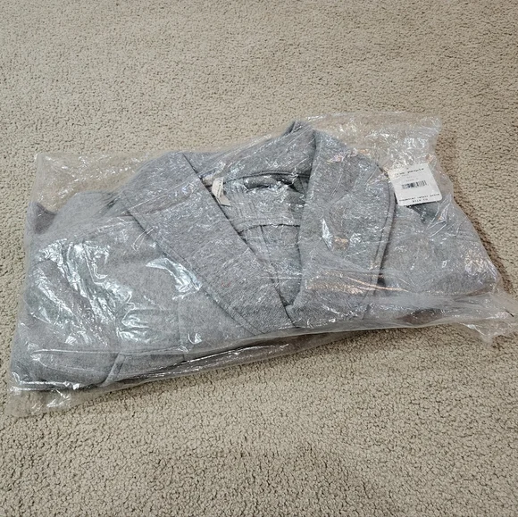 Free People Passage Jacket Soft Fleece Shawl Collar Slouchy Grey Size Small NWT - Picture 5 of 14